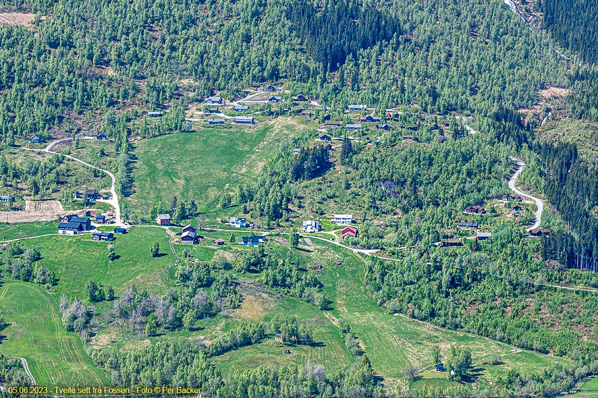 Tveite sett frå Fossen