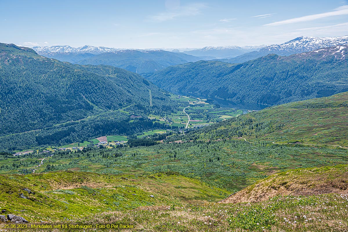 Myrkdalen sett frå Storhaugen