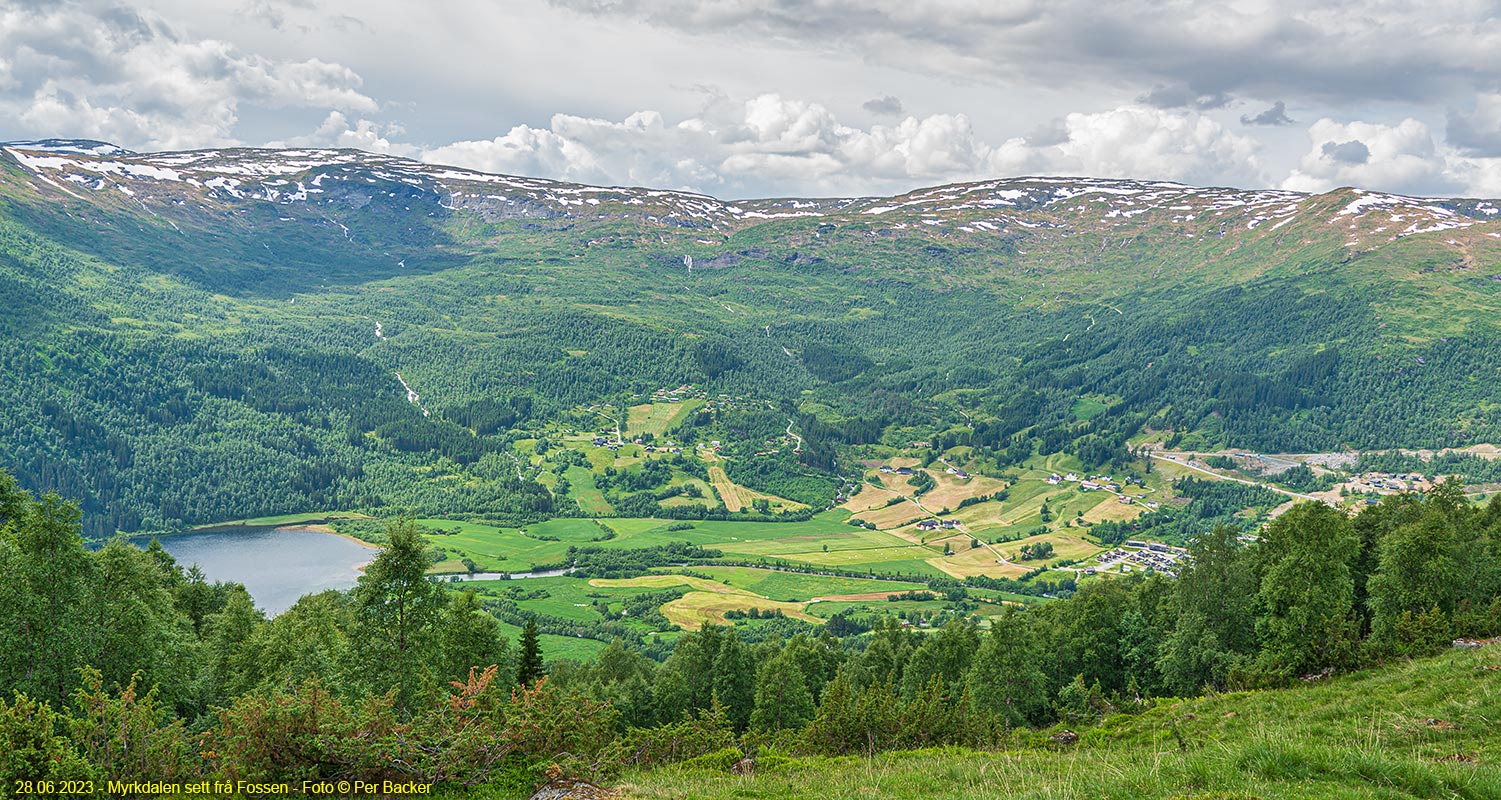 Myrkdalen sett frå Fossen