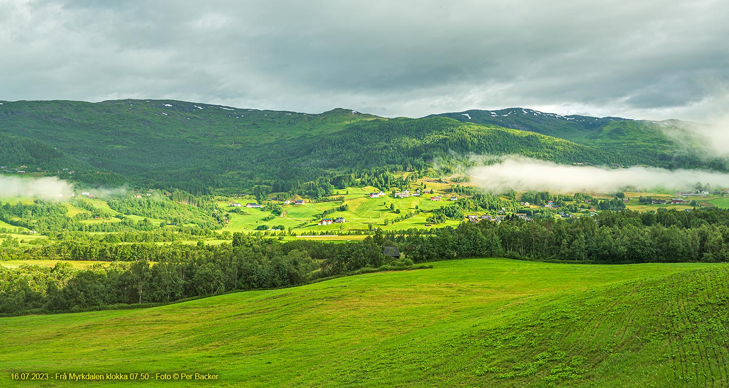 Frå Myrkdalen klokka 07.50