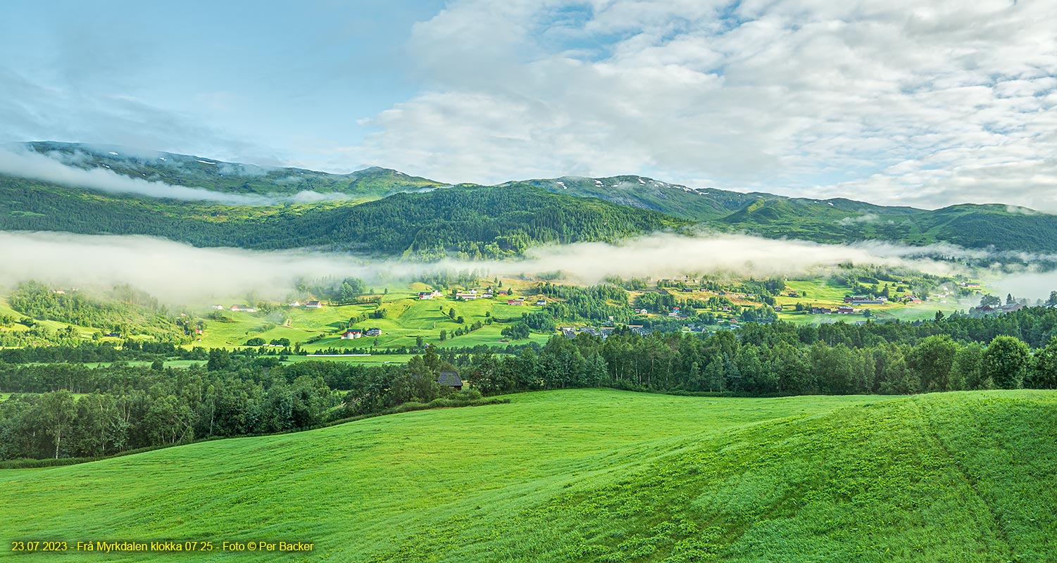 Frå Myrkdalen klokka 07.25