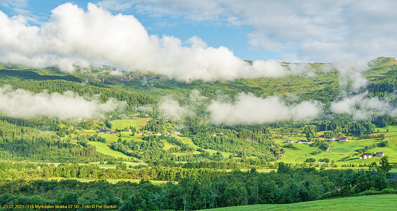 Frå Myrkdalen klokka 07.50