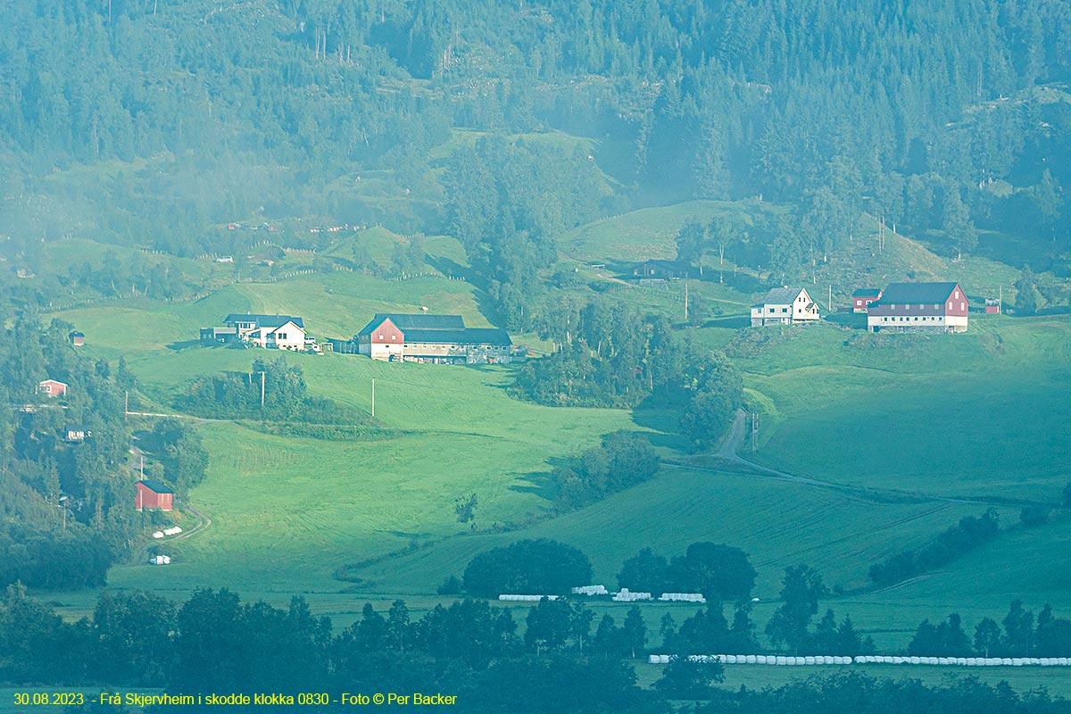 Skjervheim i skodde klokka 08.30