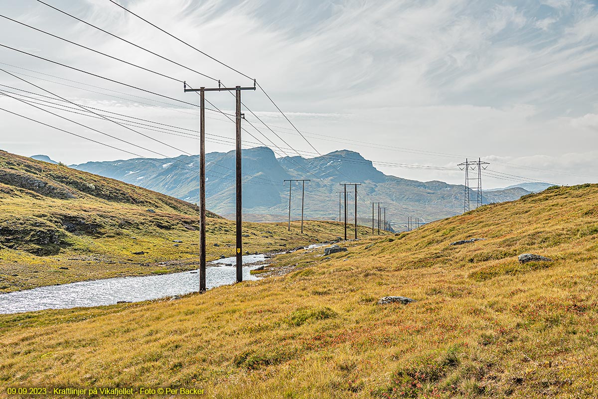 Kraftliner på Vikafjellet