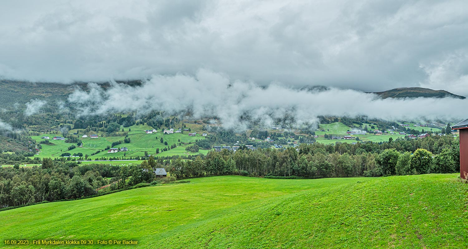 Frå Myrkdalen klokka 09.30