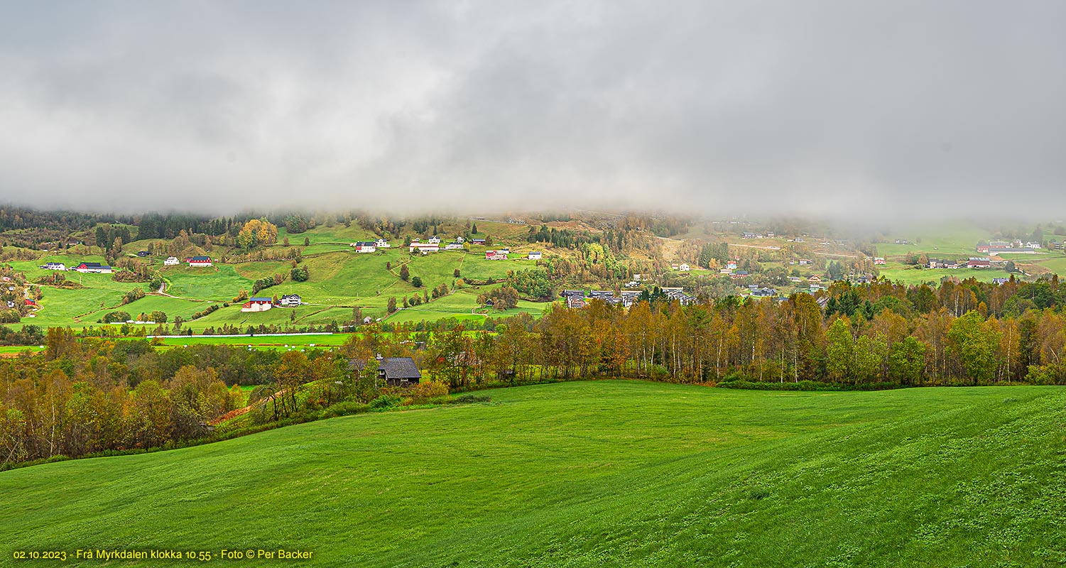 Frå Myrkdalen klokka 10.55