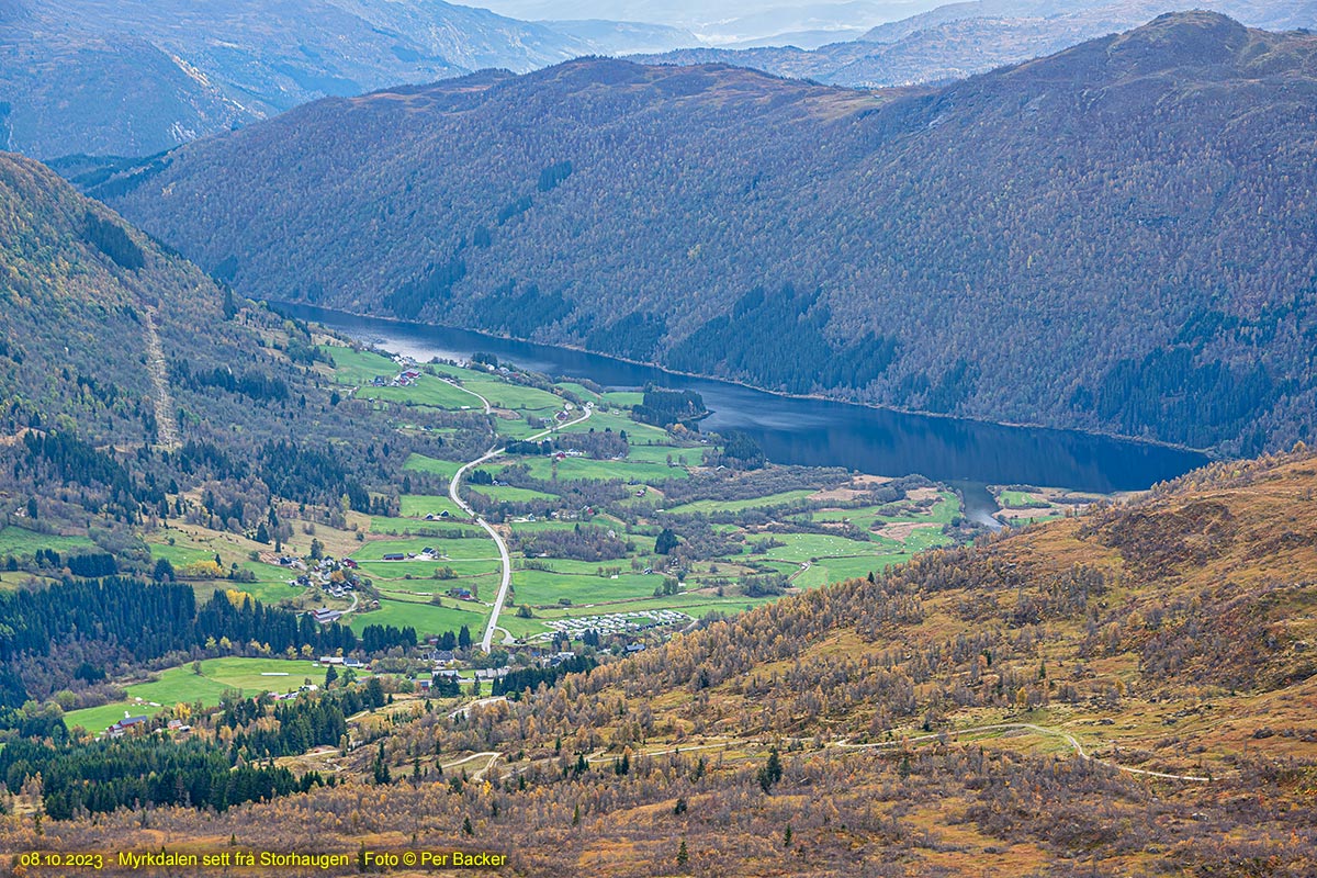 Myrkdalen sett frå Storhaugen