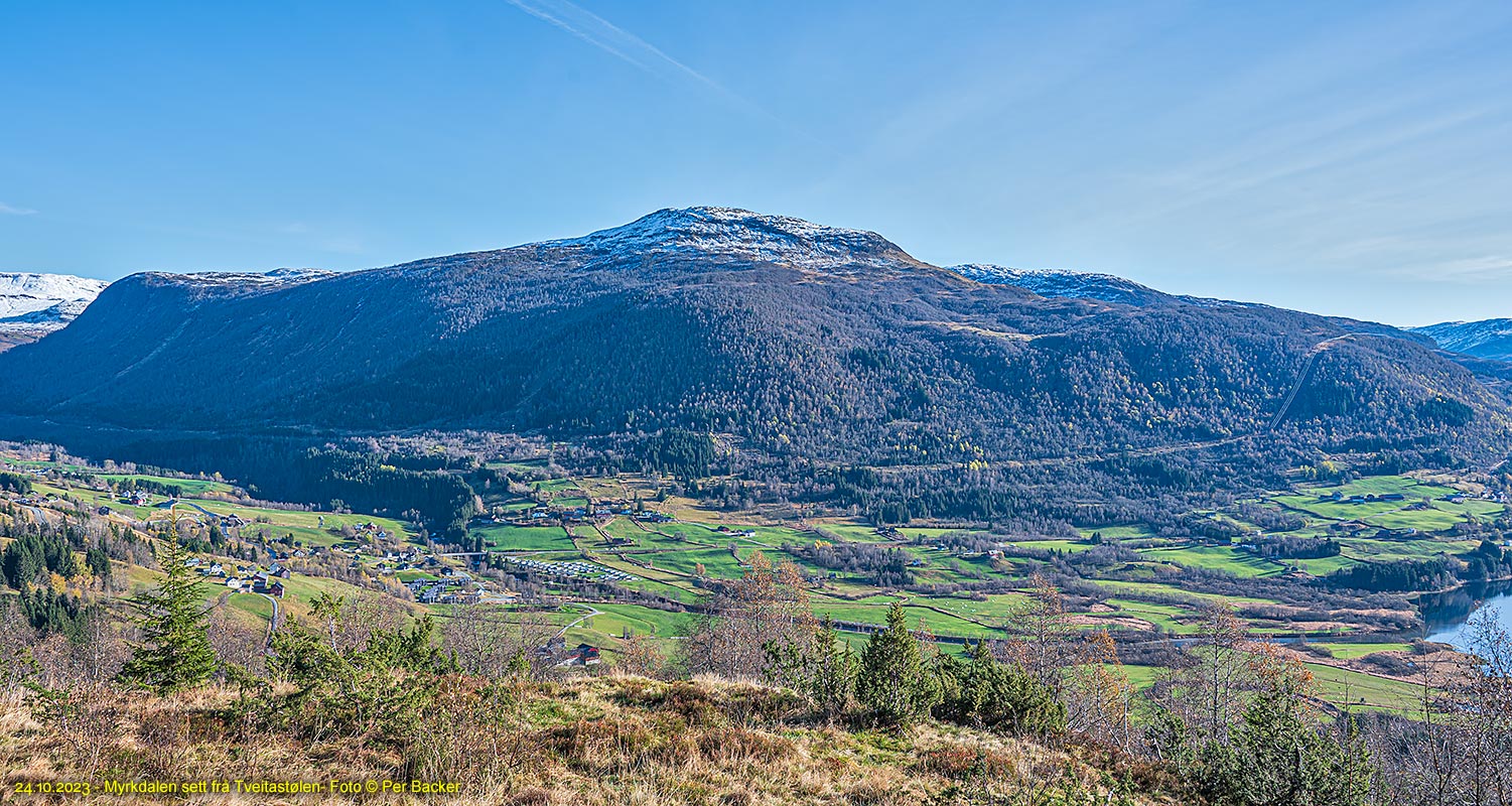 Myrkdalen sett frå Tveitastølen