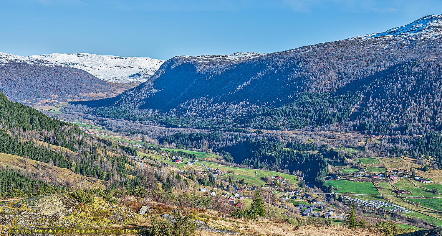 Myrkdalen sett frå Tveitastølen