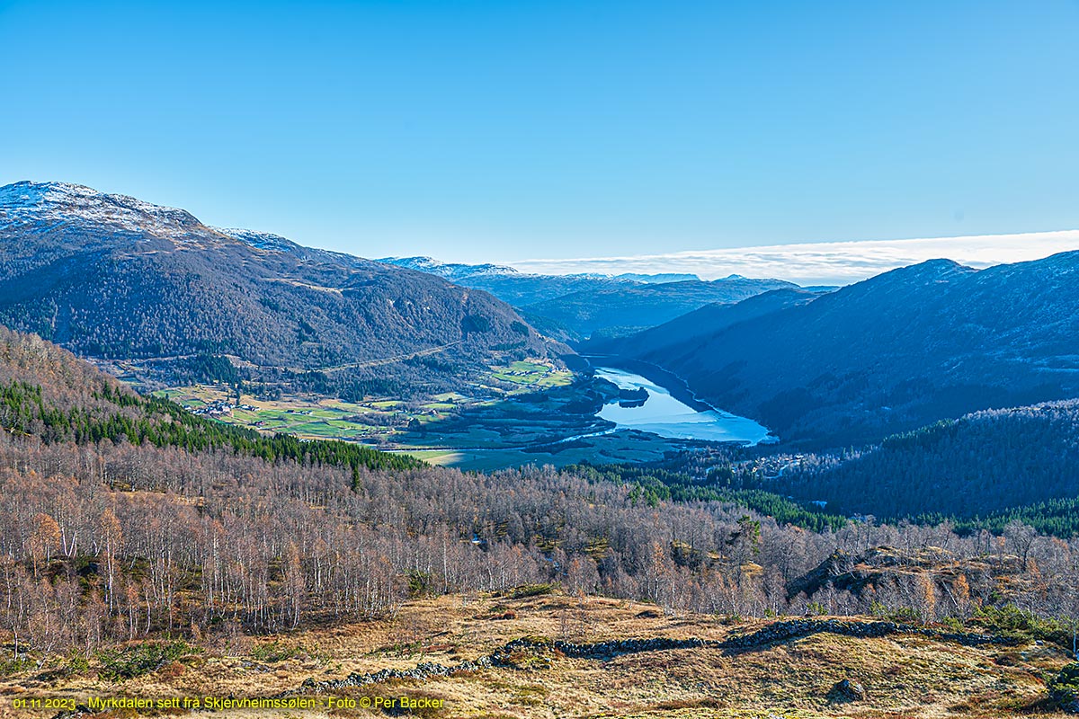 Myrkdalen sett frå Skjervheimsstølen