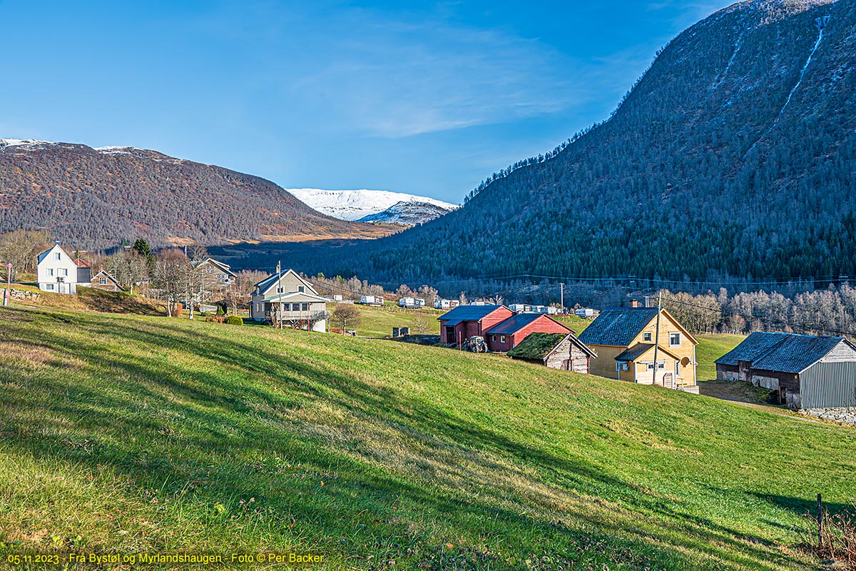 Frå Bystøl og Myrlandshaugen