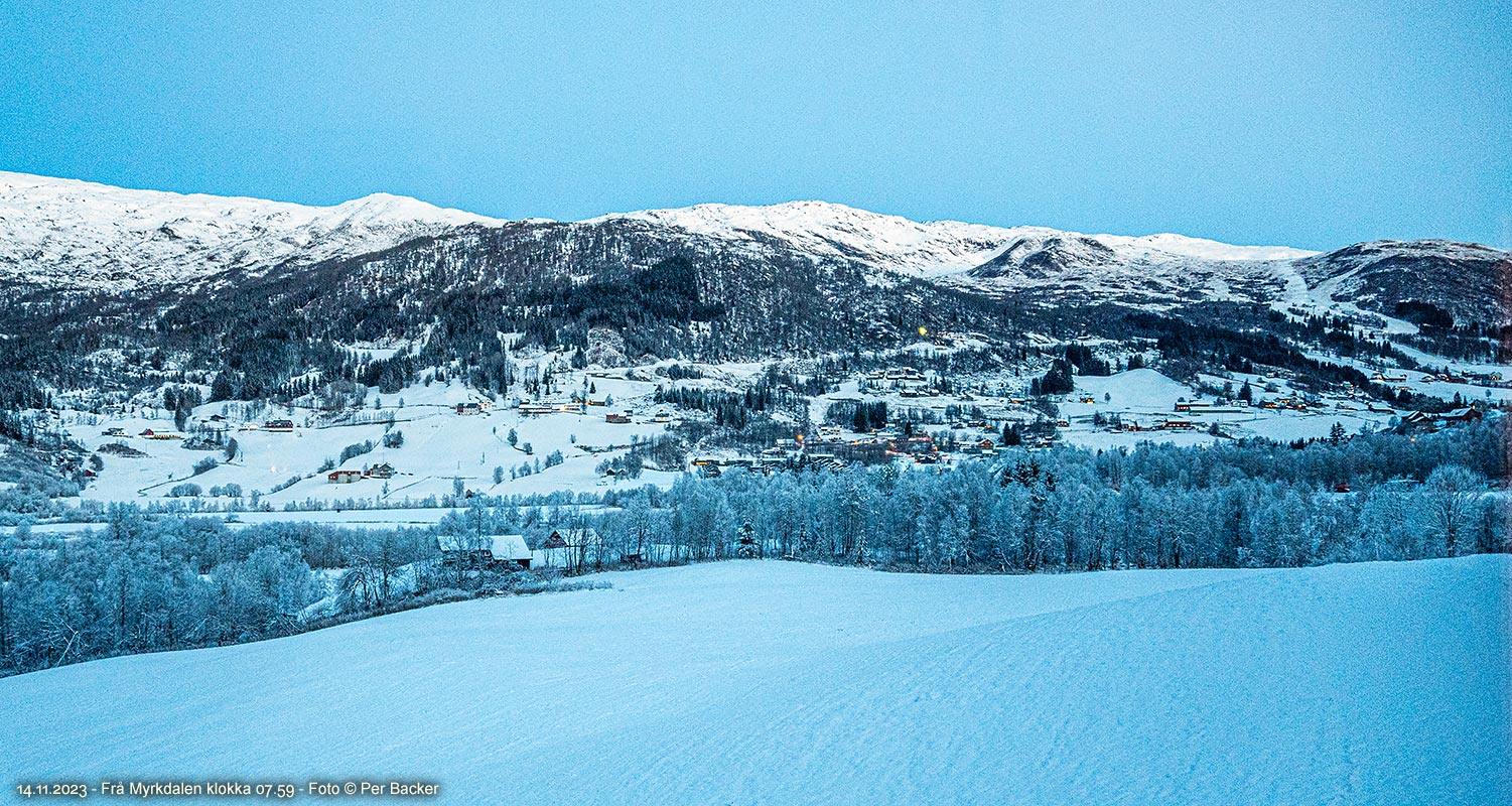 Frå Myrkdalen klokka 07.59