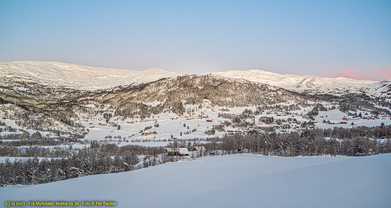 Frå Myrkdalen klokka 09.38