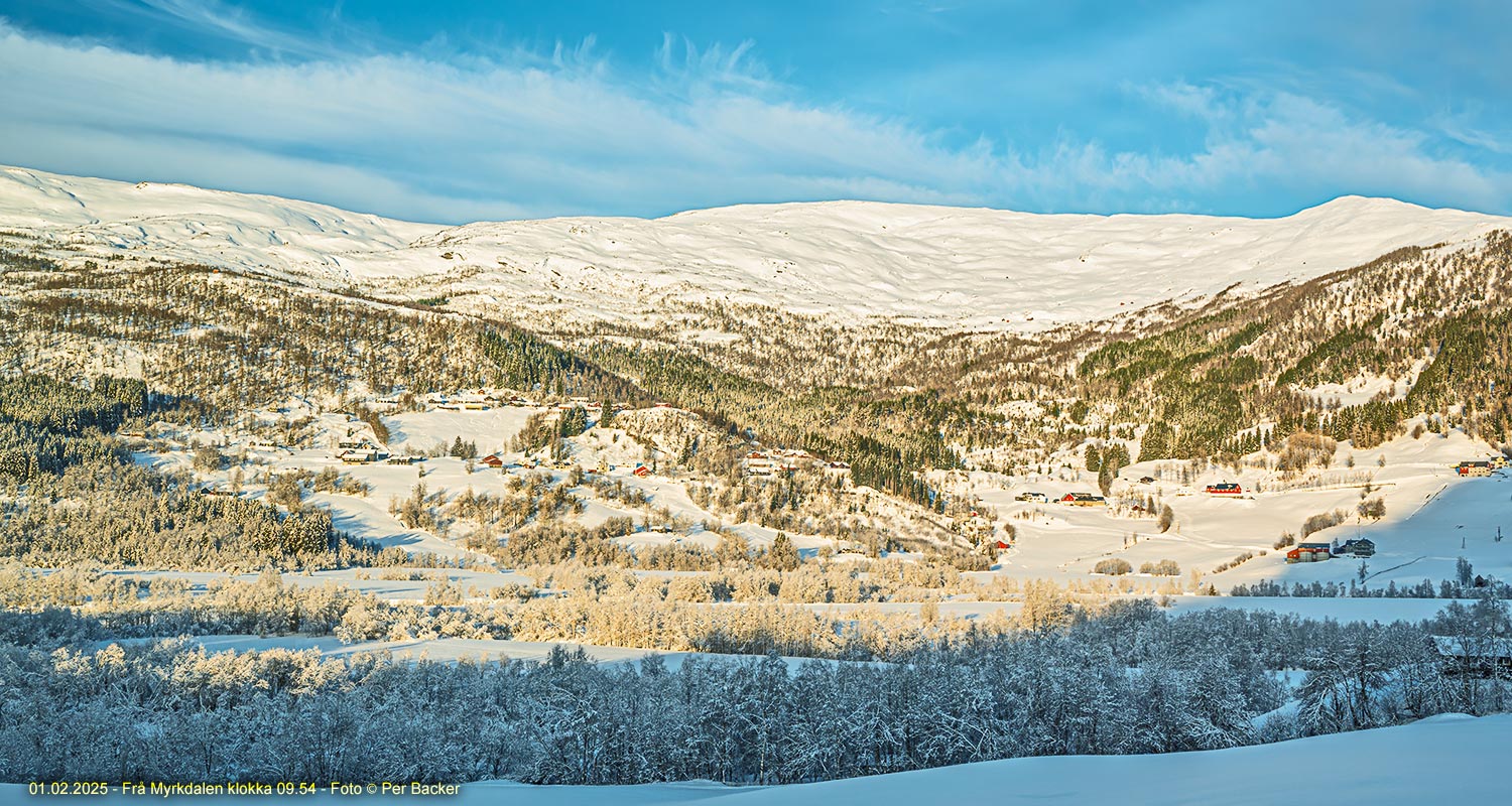 Frå Myrkdalen klokka 09.54