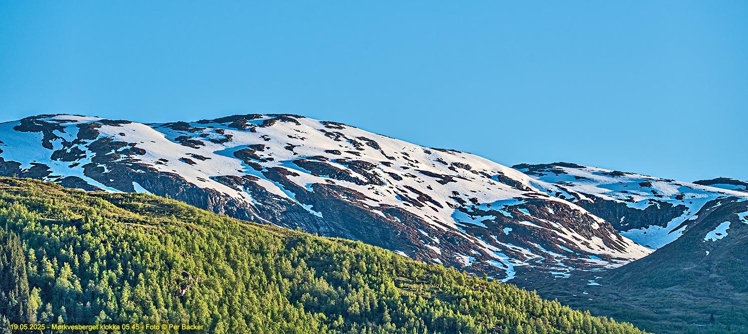 Mørkvesberget klokka 05.45
