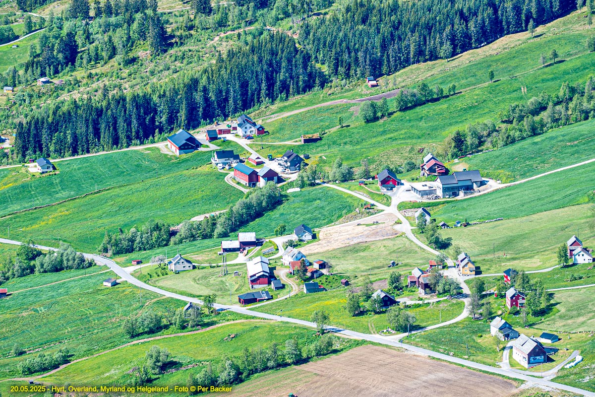 Hyrt, Overland, Myrland og Helgeland