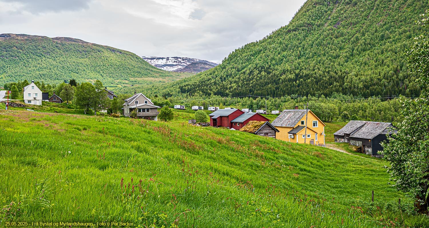 Frå Bystøl og Myrlandshaugen