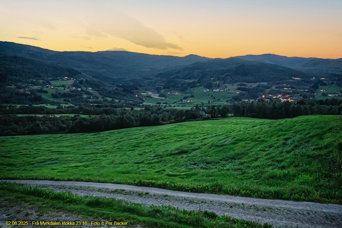 Frå Myrkdalen klokka 23.16