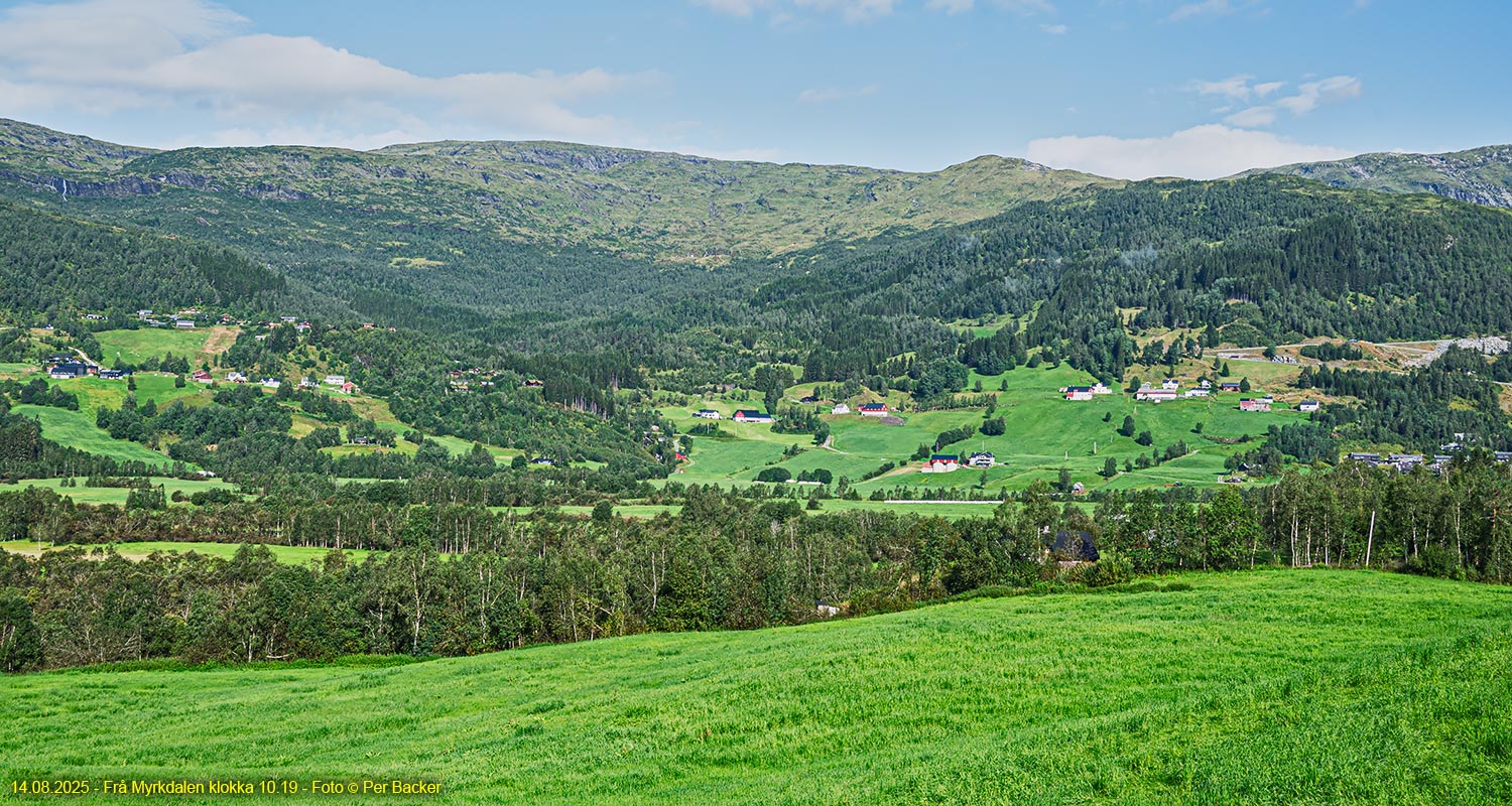 Frå Myrkdalen klokka 10.19