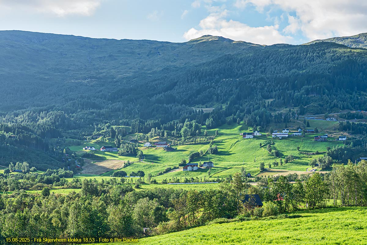 Frå Skjervheim klokka 18.53