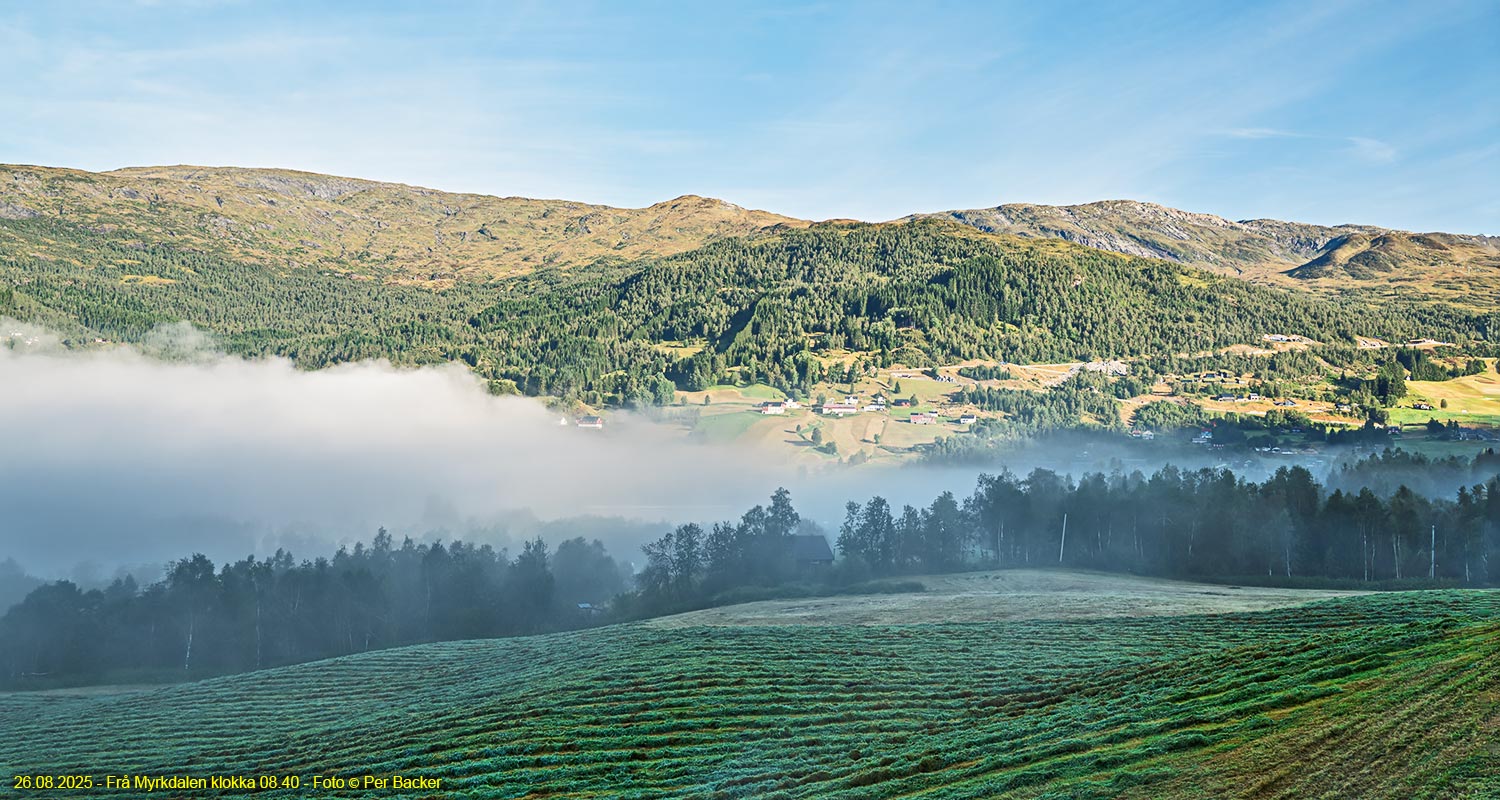 Frå Myrkdalen klokka 08.40