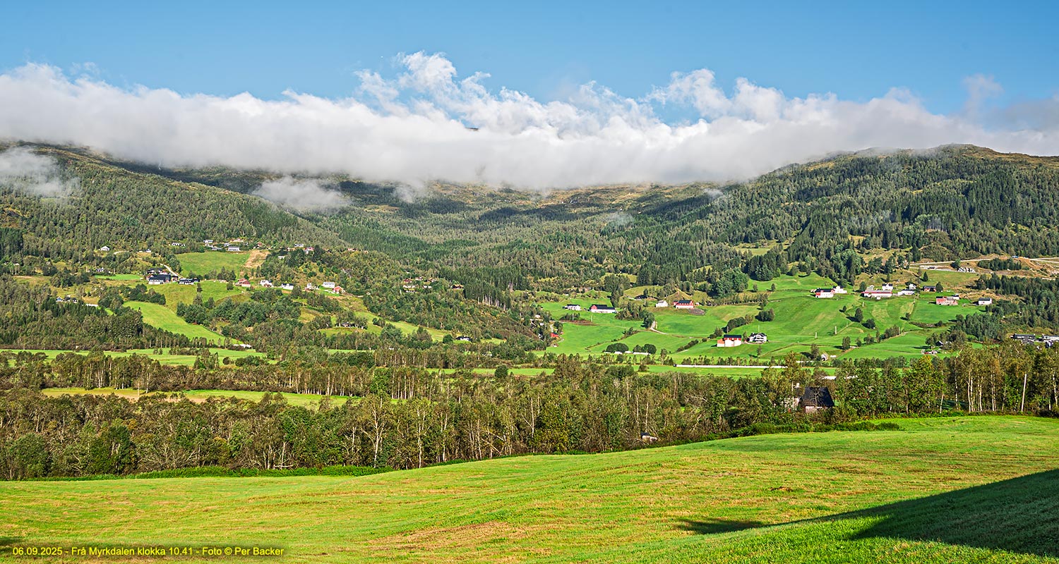 Frå Myrkdalen klokka 10.41