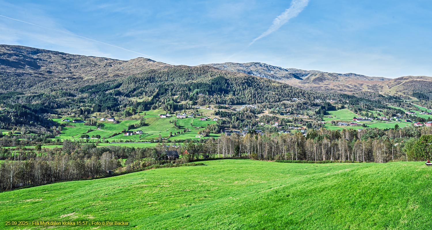 Frå Myrkdalen klokka 15.57