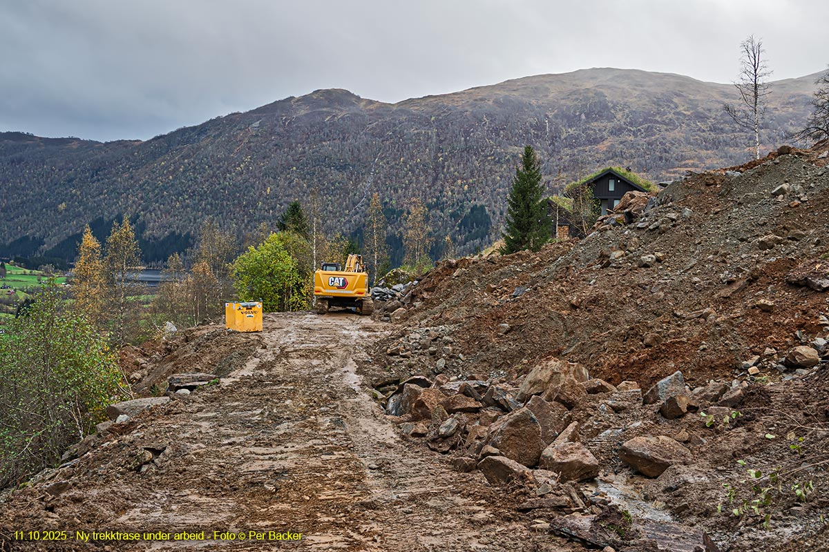 Ny trekktrase under arbeid