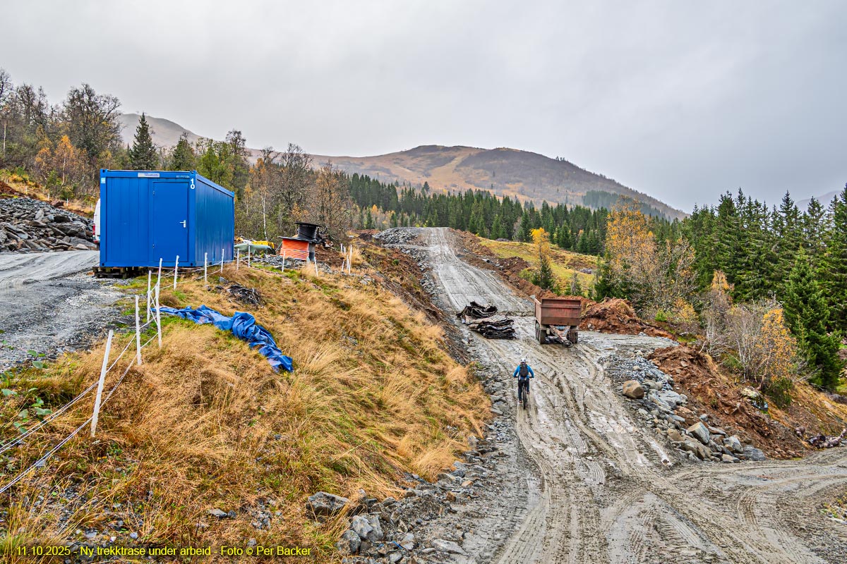 Ny trekktrase under arbeid