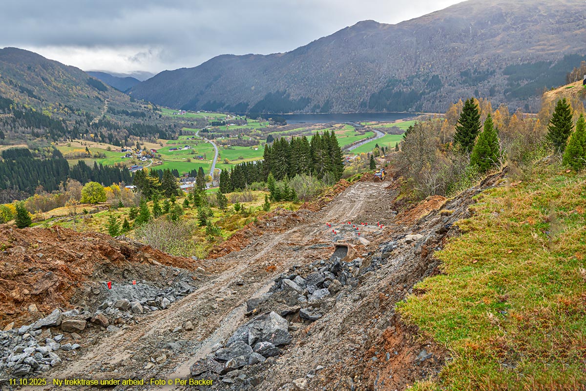 Ny trekktrase under arbeid