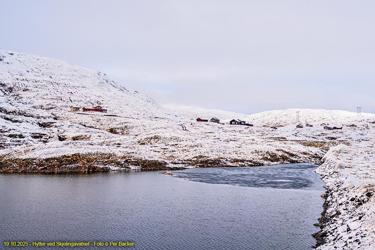 Hytter ved Skjelingavatnet