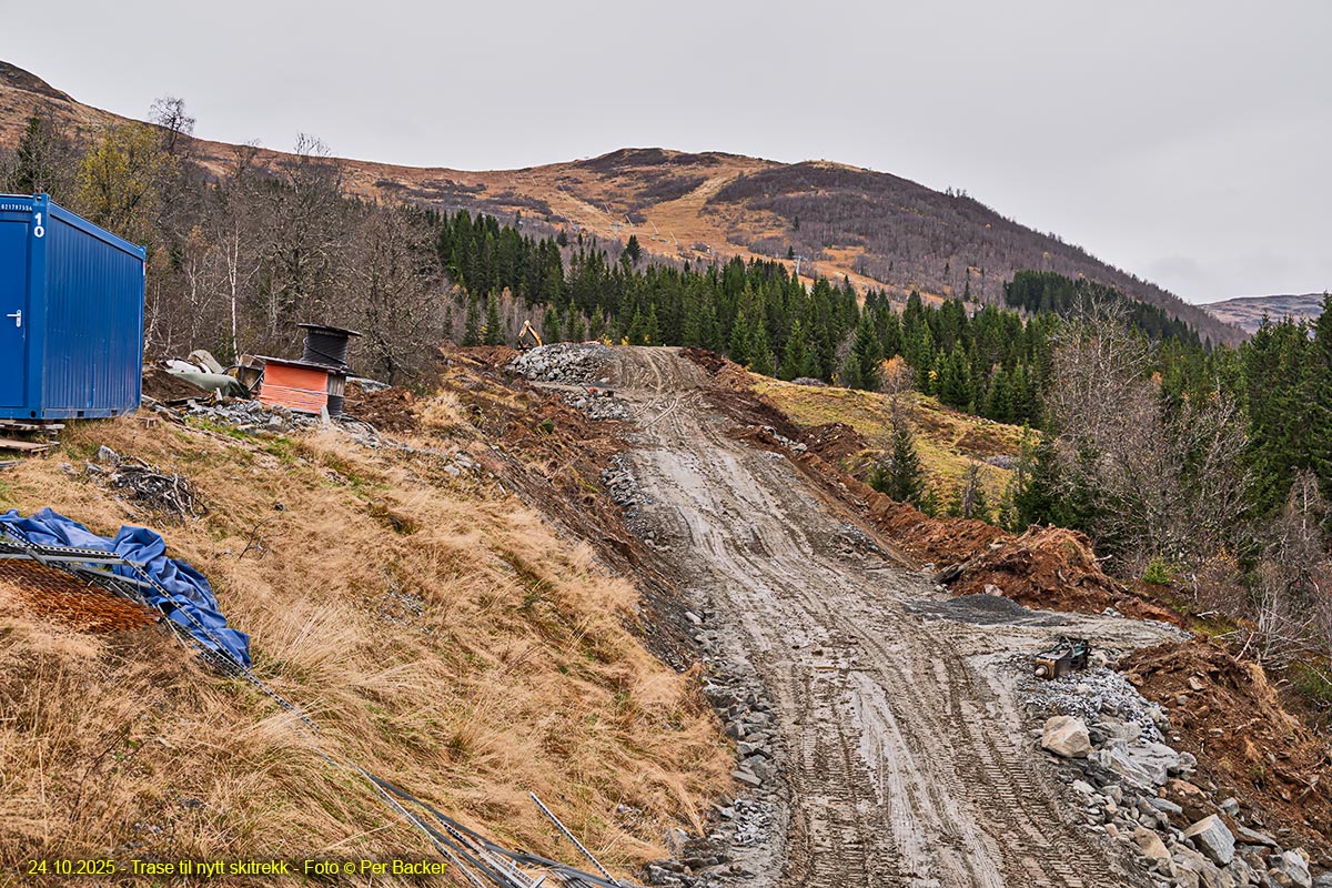 Trase til nytt skitrekk
