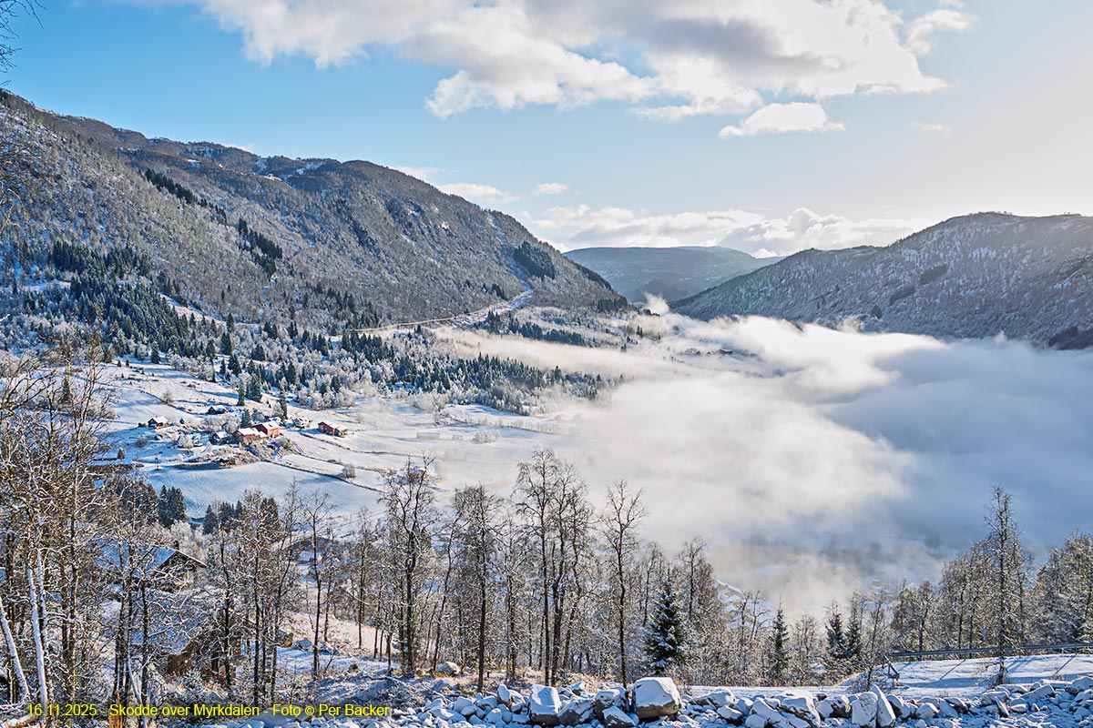 Skodde over Myrkdalen