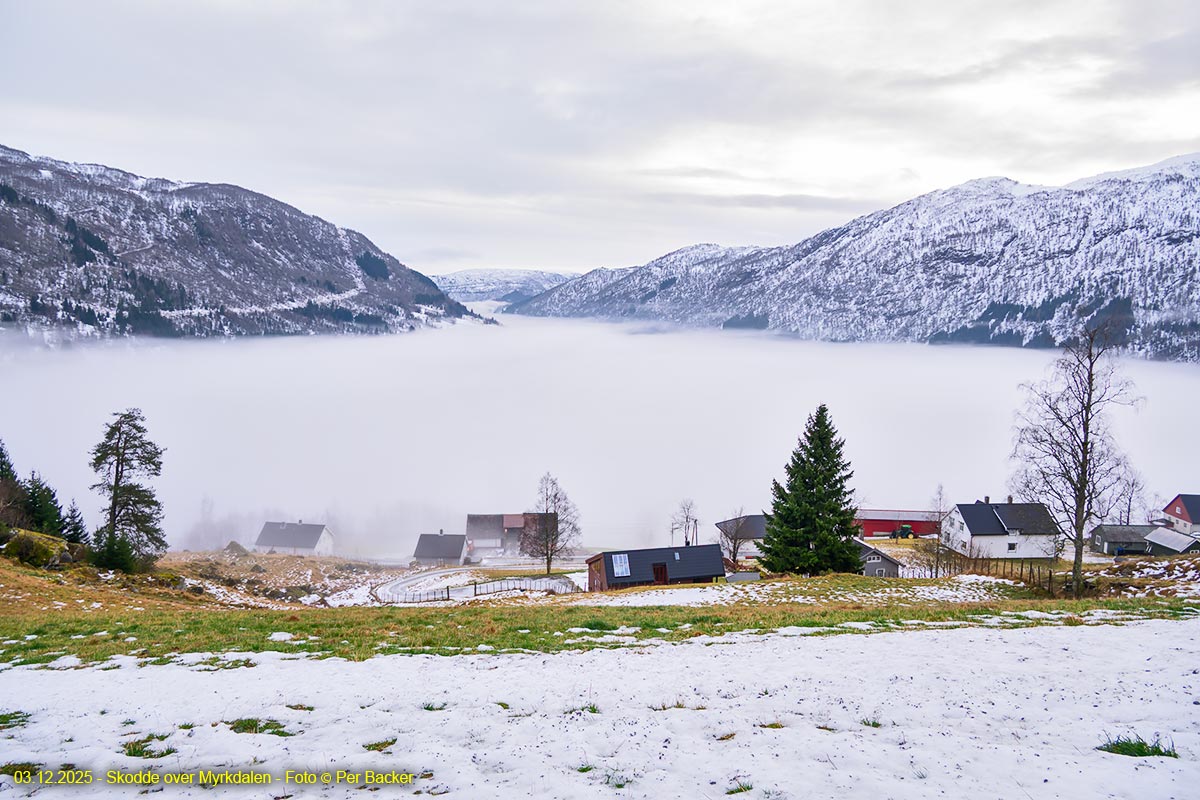 Skodde over Myrkdalen