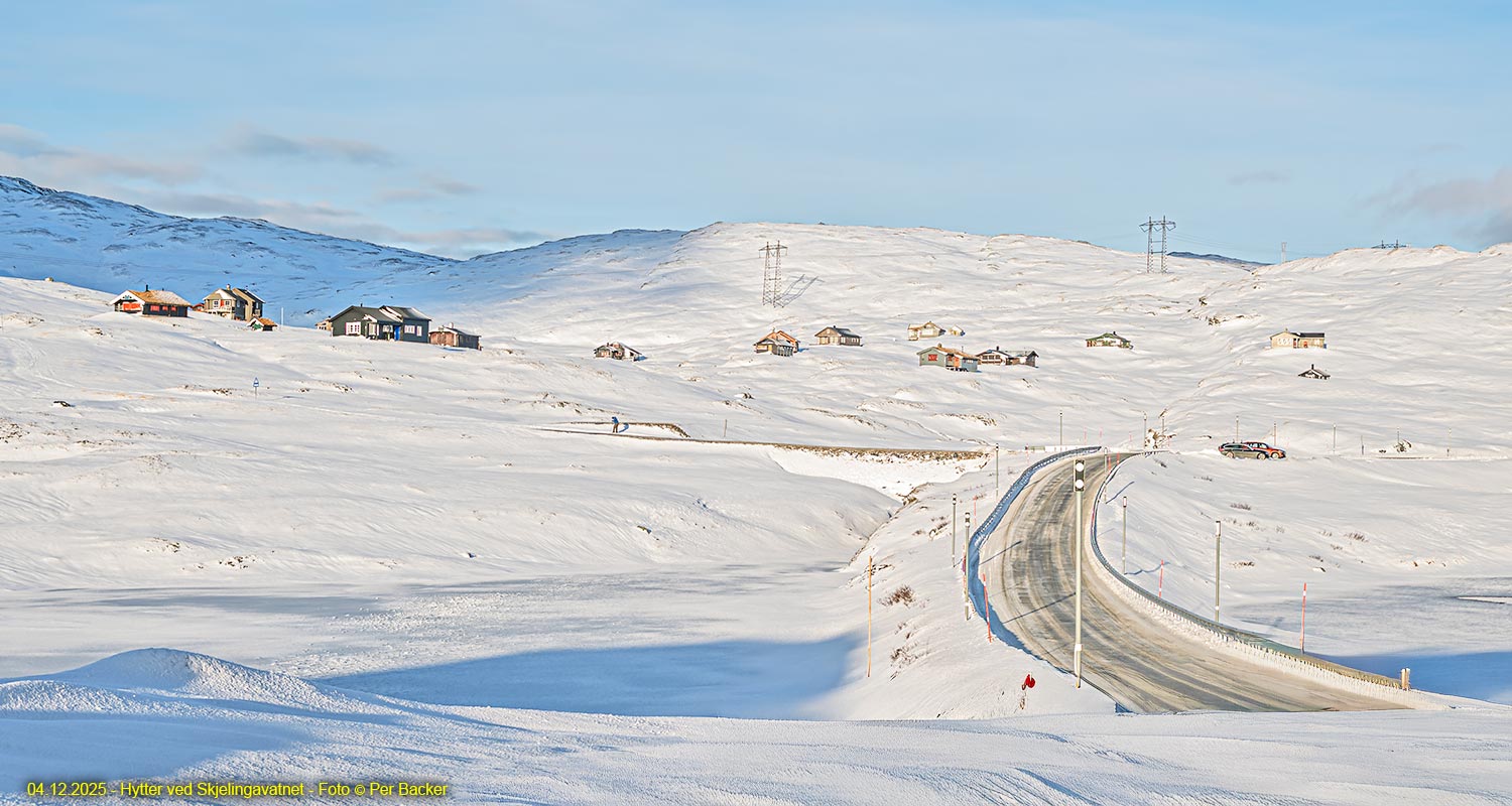 Hytter ved Skjelingavatnet