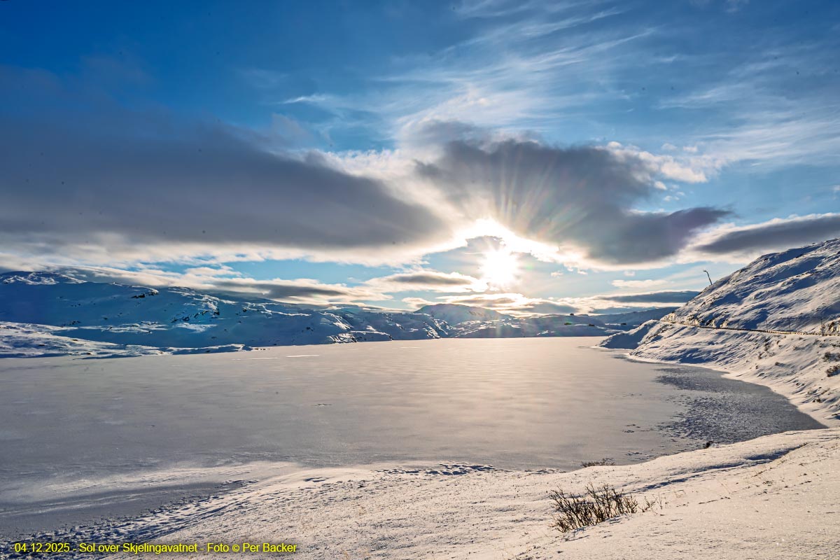 Sol over Skjelingavatnet