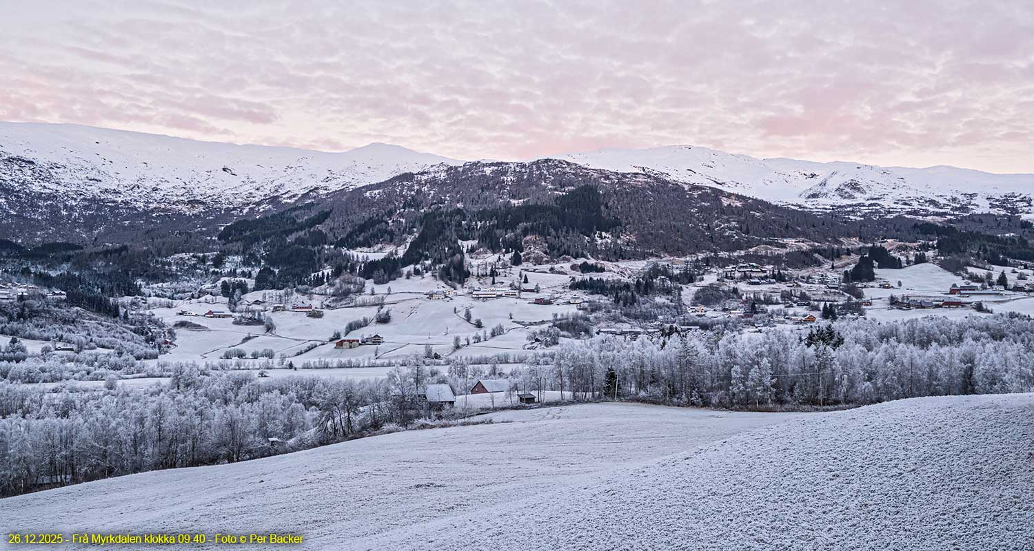 Frå Myrkdalen klokka 09.40