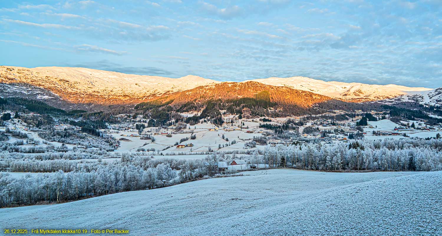 Frå Myrkdalen klokka 10.19