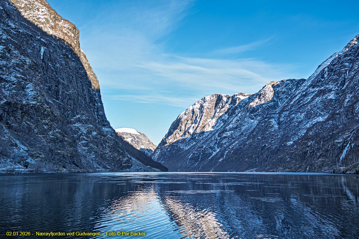 Nærøyfjorden ved Gudvangen