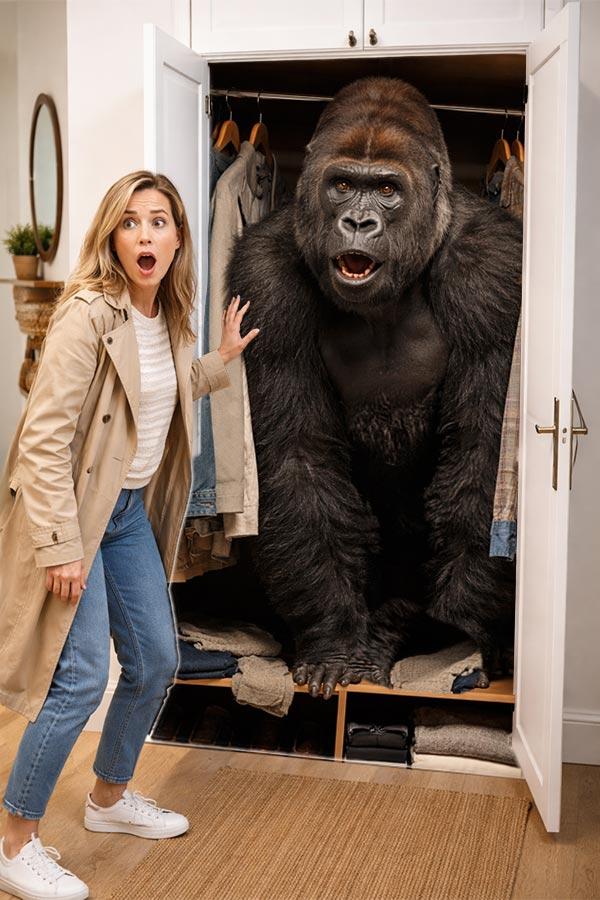 Gorilla i skapet (KI)