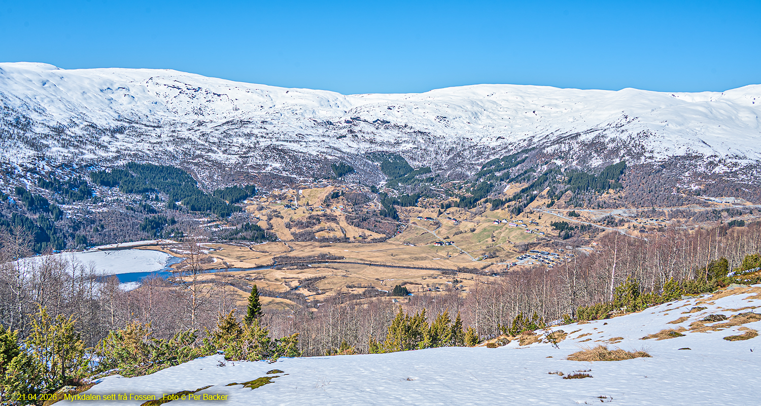 Myrkdalen sett frå Fossen