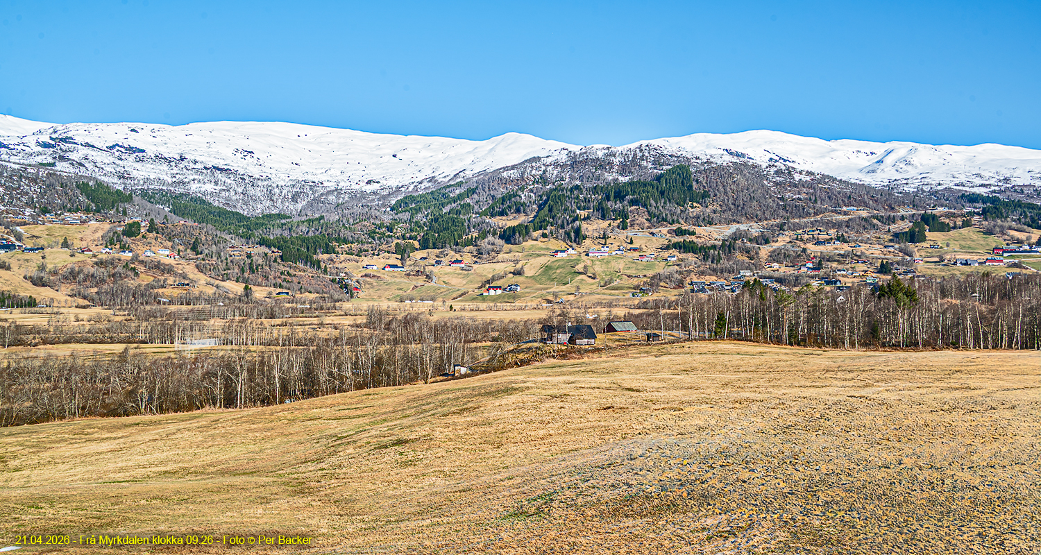 Frå Myrkdalen klokka 09.26