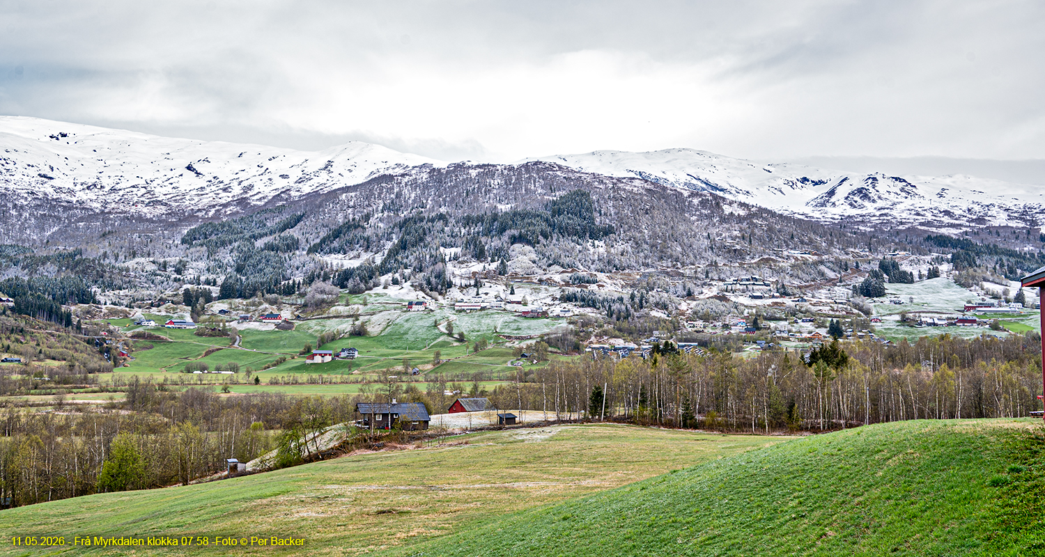 Frå Myrkdalen klokka 07.58