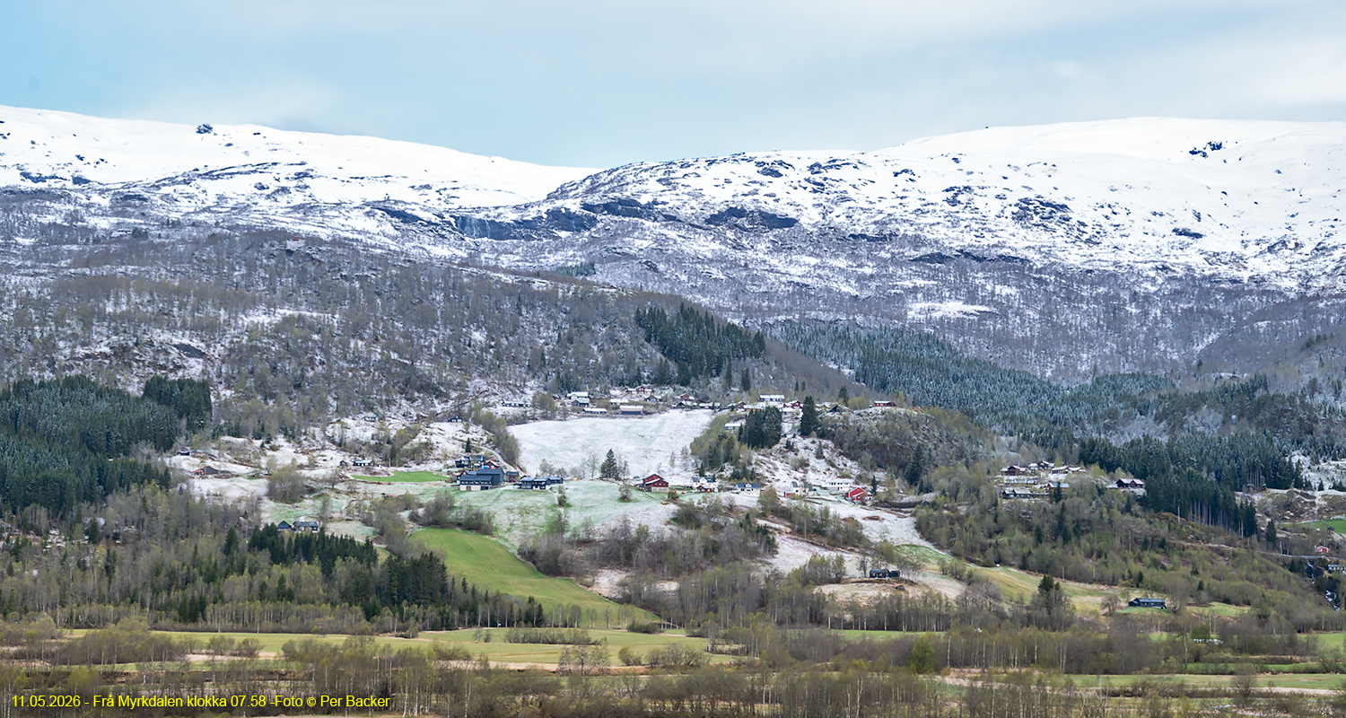 Frå Myrkdalen klokka 07.58