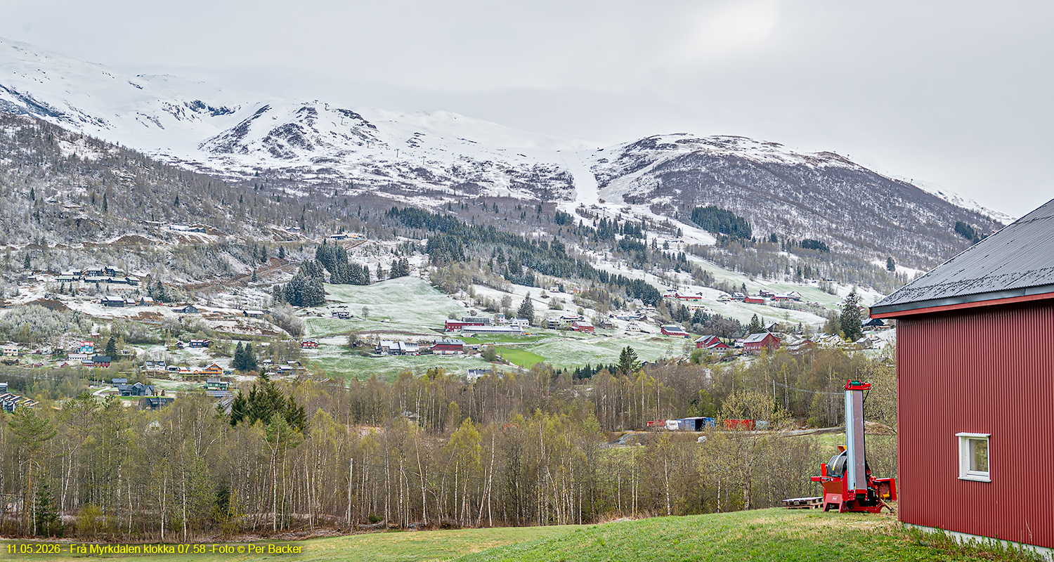 Frå Myrkdalen klokka 07.58