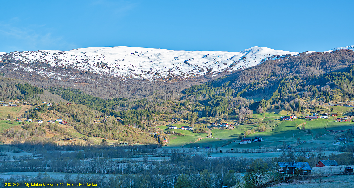 Frå Myrkdalen klokka 07.13