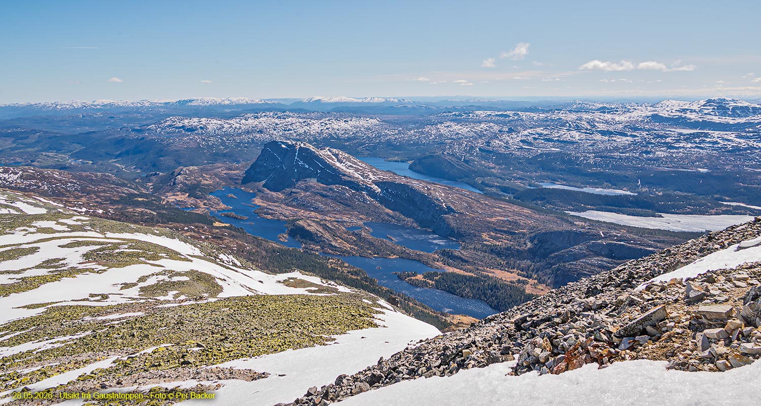 Utsikt frå Gaustadtoppen