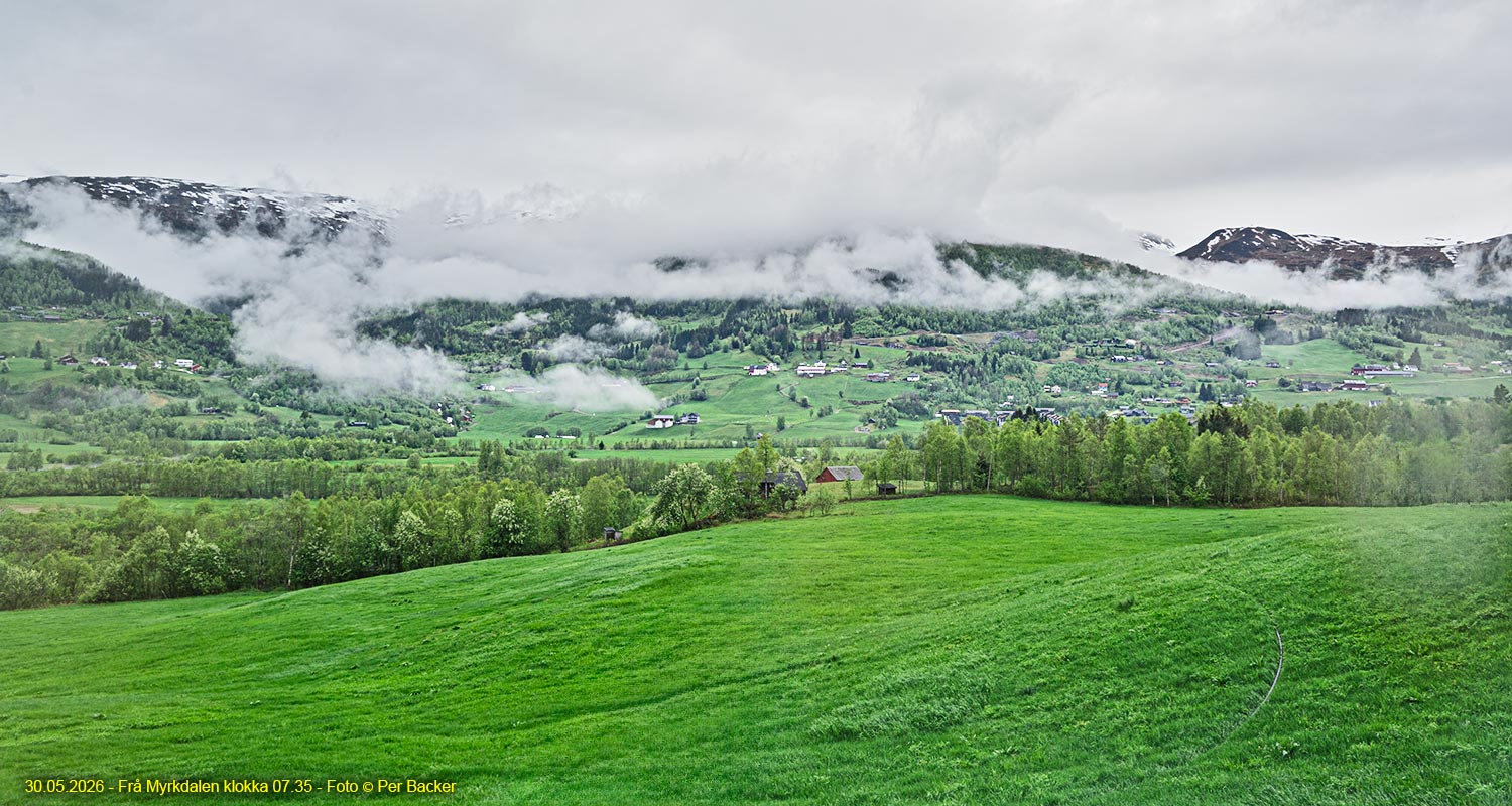 Frå Myrkdalen klokka 07.35