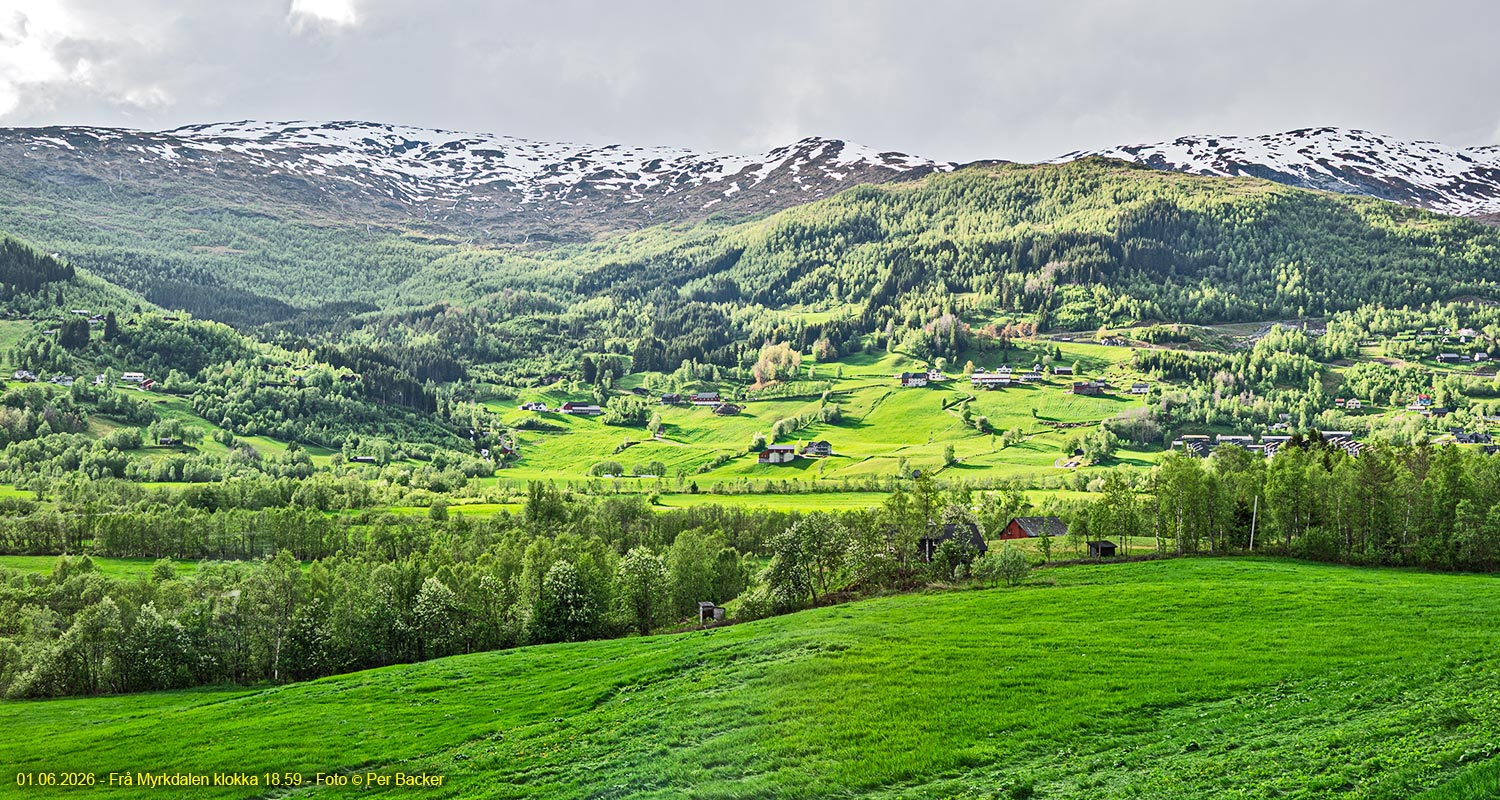 Frå Myrkdalen klokka 18.59